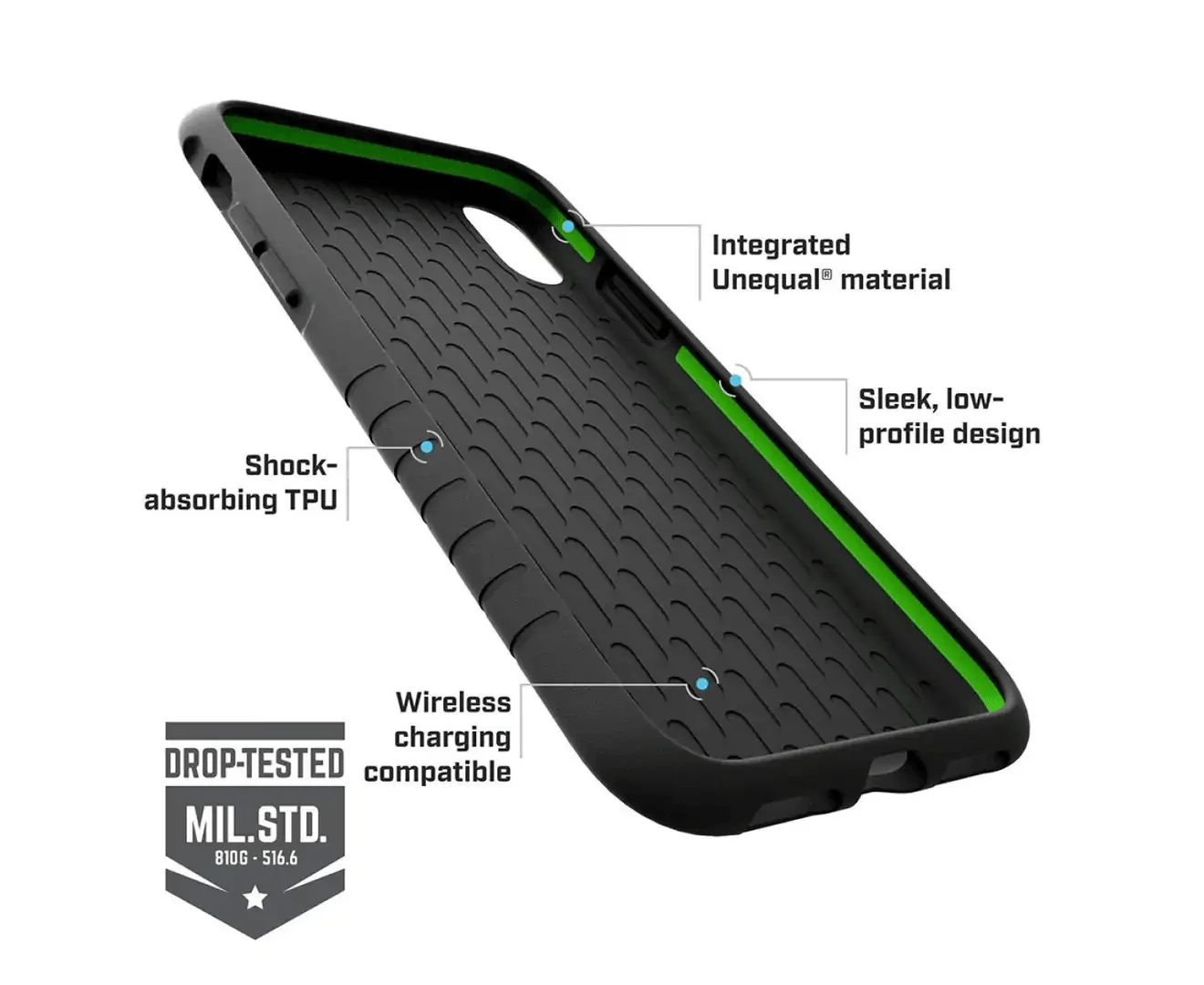 BodyGuardz Unequal iPhone XR Black Case Protection - Image 3