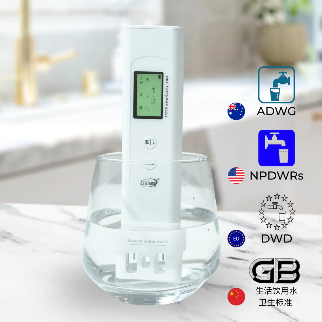 H2O 6-in-1 WaterPen Water Quality Test
