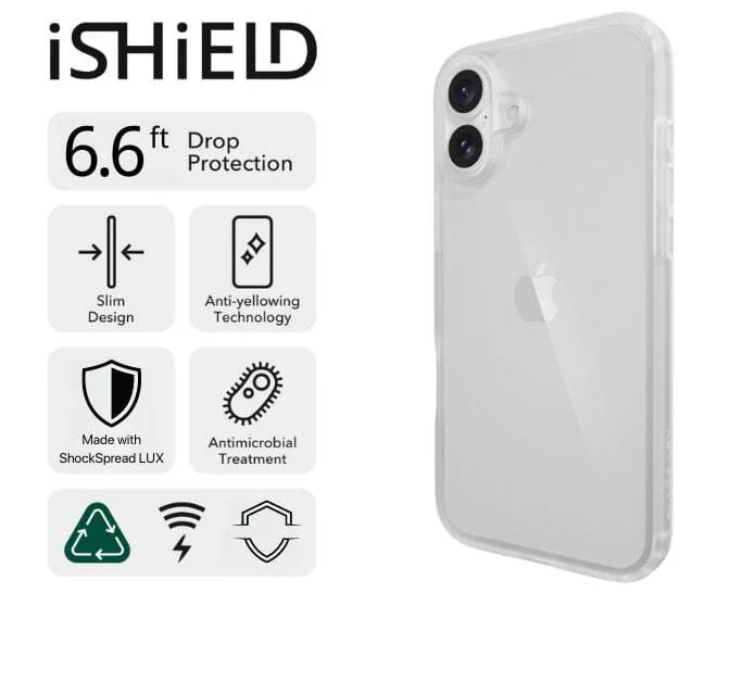 iShield Crystal Palace Clear Case for iPhone 16 - Image 2