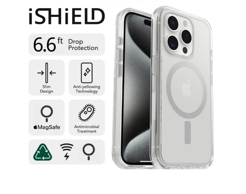iShield [MagSafe] Crystal Palace Clear Case for iPhone 15 Pro Max