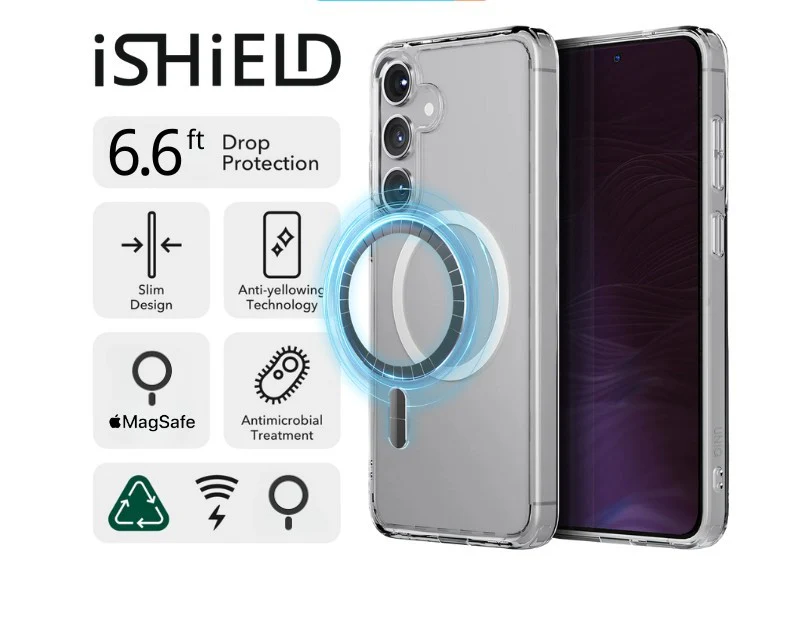iShield [MagSafe] Crystal Palace Clear Case for Samsung Galaxy S26 Plus