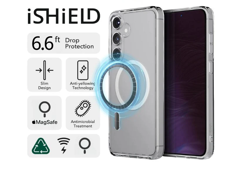 iShield [MagSafe] Crystal Palace Clear Case, Samsung s24 / s25