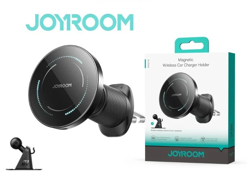 JoyRoom 15W MagSafe Wireless Charge Car Mount Phone Holder (Air Vent & Dashboard)