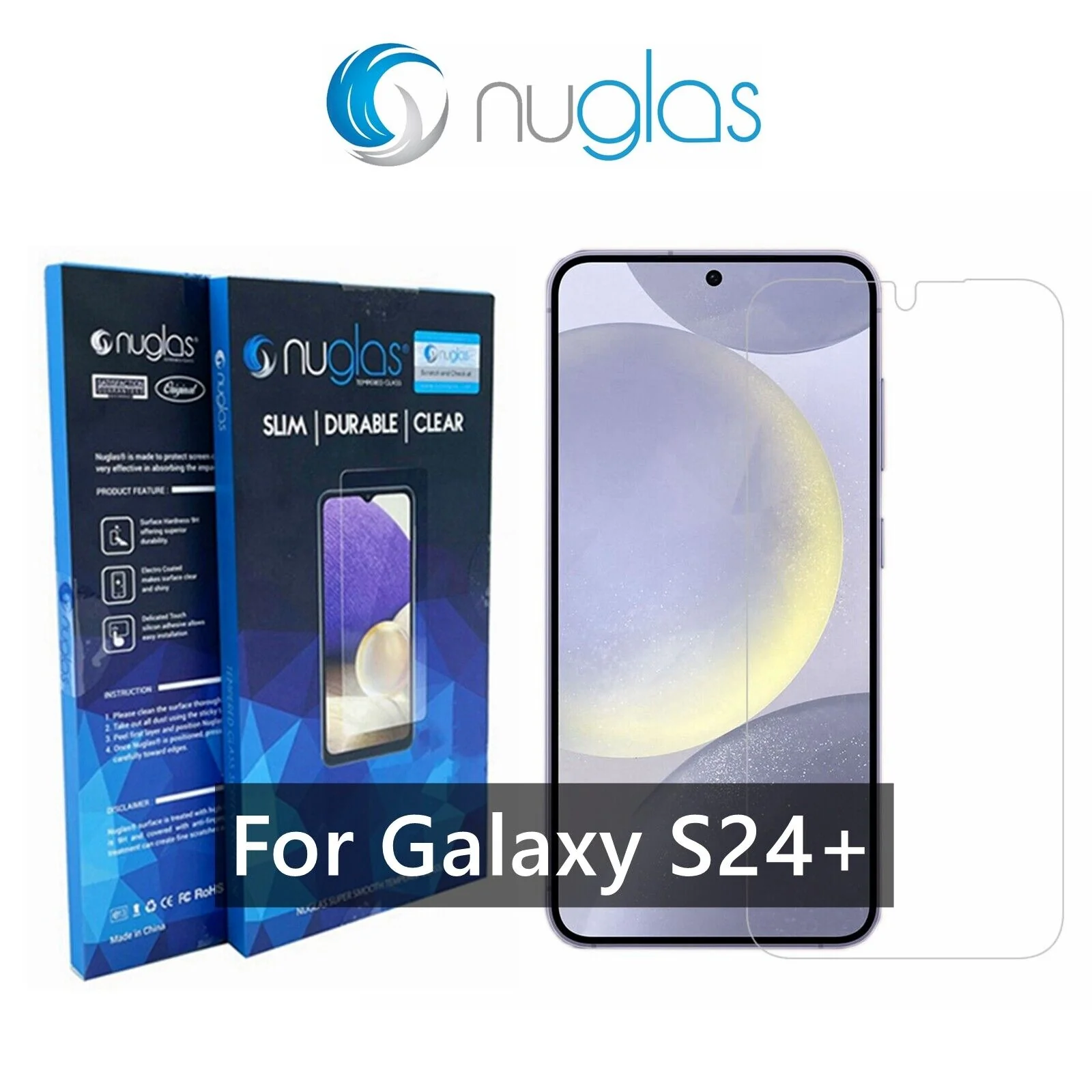 Nuglas Tempered Glass Protection (Samsung Galaxy S24 Plus/S25 Plus)