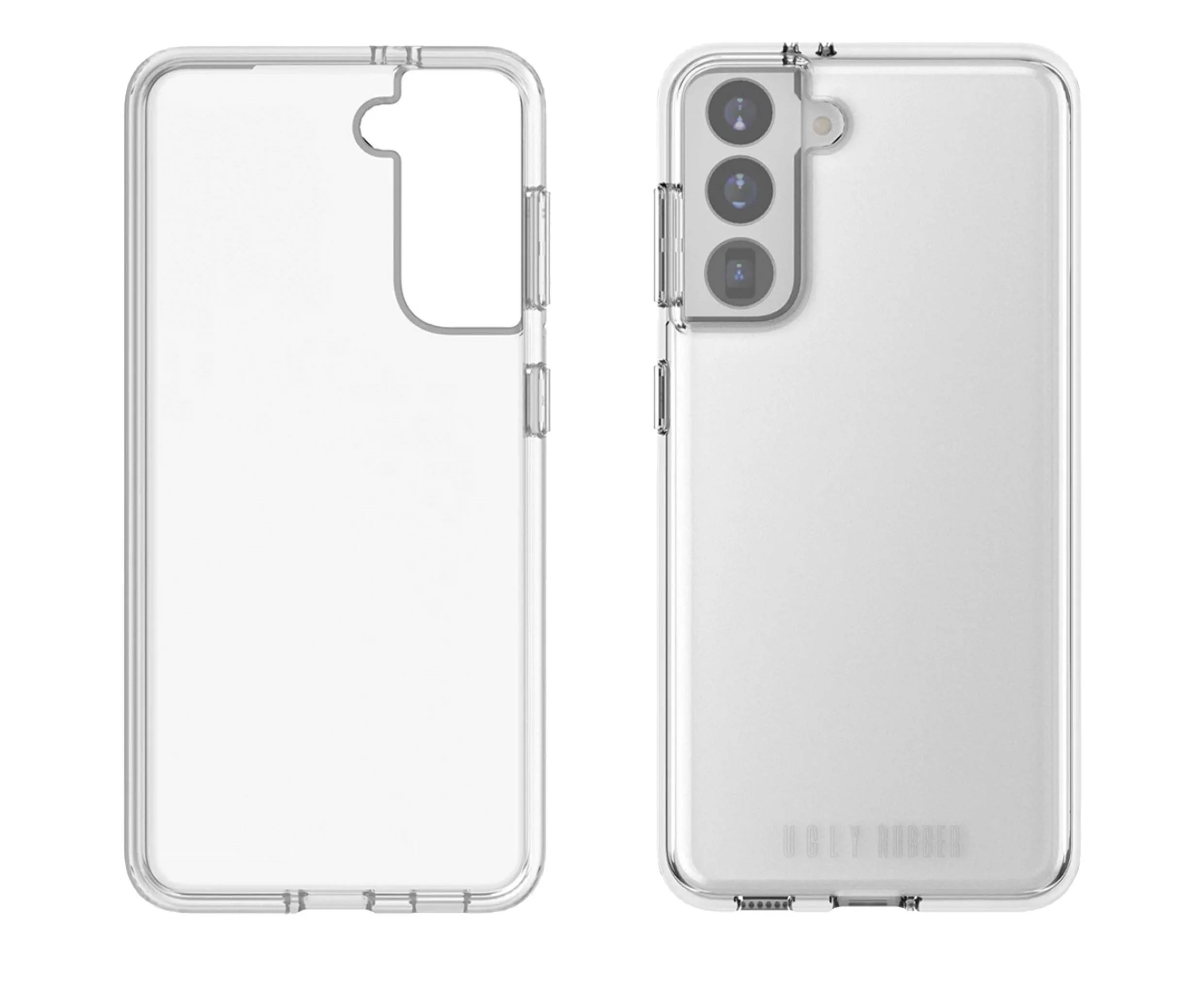 Ugly Rubber Pure Transparent Armor Case for Samsung Galaxy S22 - Image 3